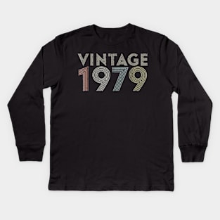 41th Birthday Gift Vintage 1979 Classic Men Women Kids Long Sleeve T-Shirt